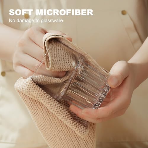 Image of JOYMOOP Microfiber Cleaning Cloth, Soft Absorbent Cloth, Multi-Purpose Cleaning Cloth, Highly Absorbent Cleaning Rags, Lint-Free, Streak-Free Cleaning Cloths for Kitchen Home Office, 5Pcs