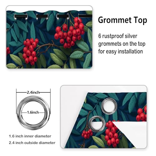 Rideaux de qualité supérieure à œillets motif plantes pour intérieur chic - 6