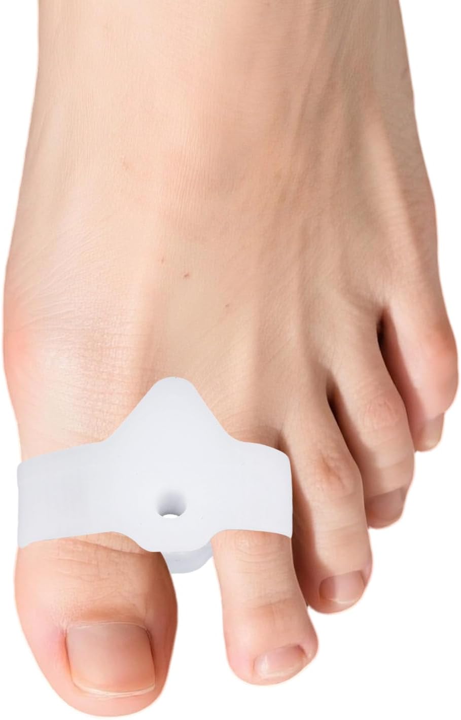 Penitue 8pcs Silicone Toe Separators with 2 Loops, Soft Gel Toe Support Spacers Spreaders Divider Corrector for Men & Women Straighten Overlapping Bent Curled Toes
