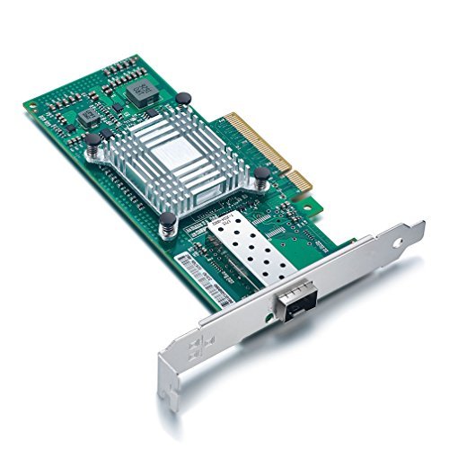 ipolex 10Gb Network Card Intel X520-DA1 Ethernet Card PCI-E NIC(E10G42BTDA), with Intel 82599EN Controller, Single SFP+ Port, 10G PCI Express LAN Adapter Support Windows Server/Windows/Linux/Vmware