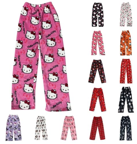 Chnnamzu Pantalon Pyjama Femme Flanelle Bas de Pyjama...