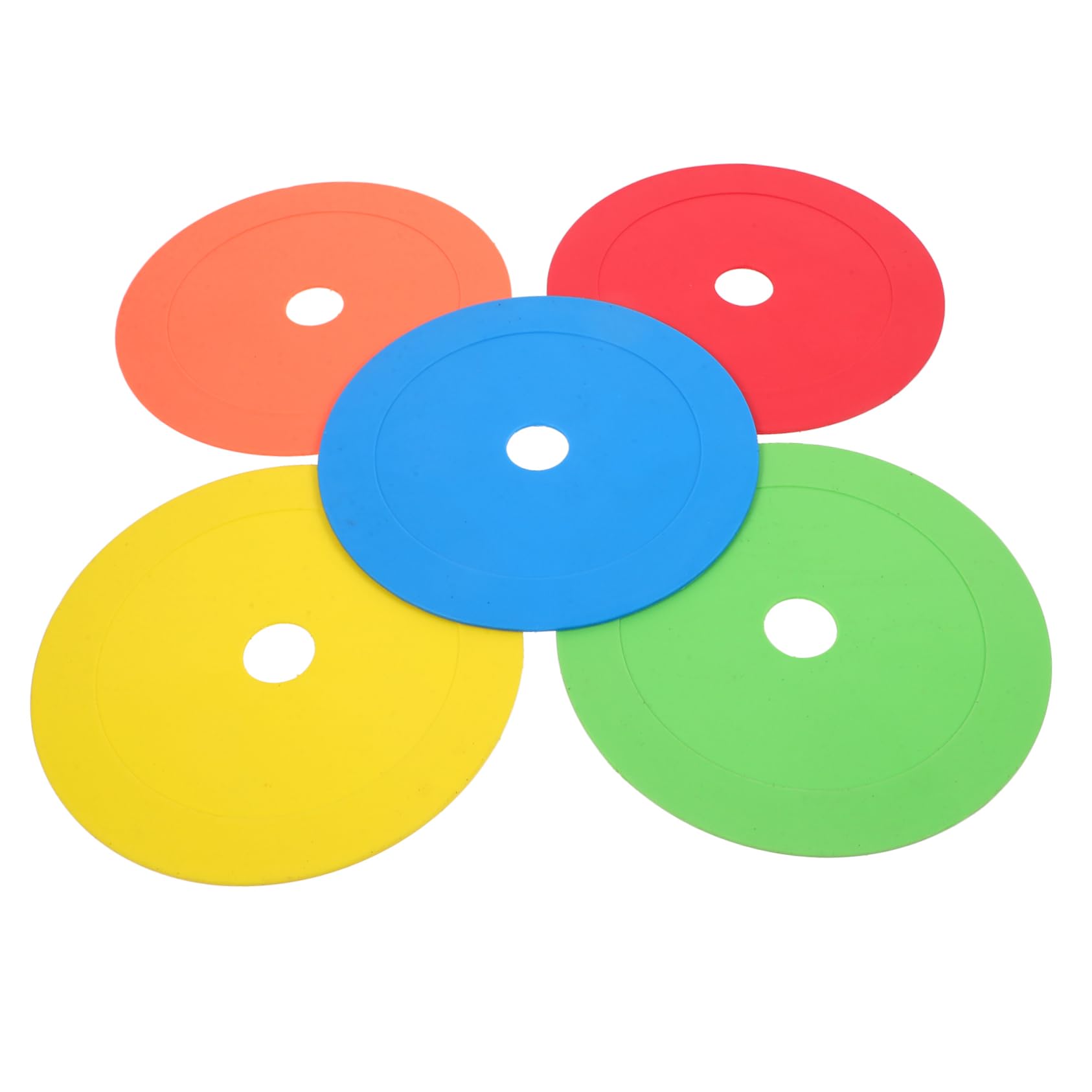 HANABASS 5pcs Soccer Training Sign Discs Lightweight Playground Markers for Football Basketball Durable TPE Material Non Slip Design for Sports Training and Events