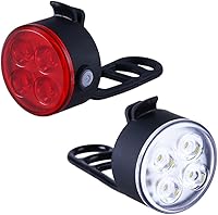 Vista 11 de Luces para bicicletas-Luces delanteras y traseras de bicicleta-Faro LED recargable trasero modo de iluminación ajustable Luces traseras de bicicleta