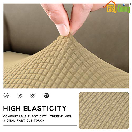 Image of Easy-Going Stretch 1 Piece Loveseat Couch Cushion Cover for Sofa