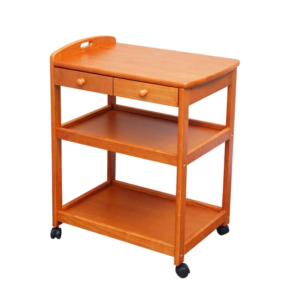Buy LVLUOYE Shelving Utility Carts Rolling Cart Wooden Rolling Storage