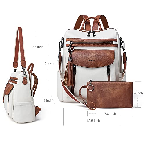 Image of Shrrie Backpack Purse for Women Fashion Leather Backpack Purse Designer Travel Backpack Shoulder Bag