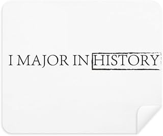Quote I Major in History Cleaning Cloth Screen Cleaner 2pcs Suede Fabric