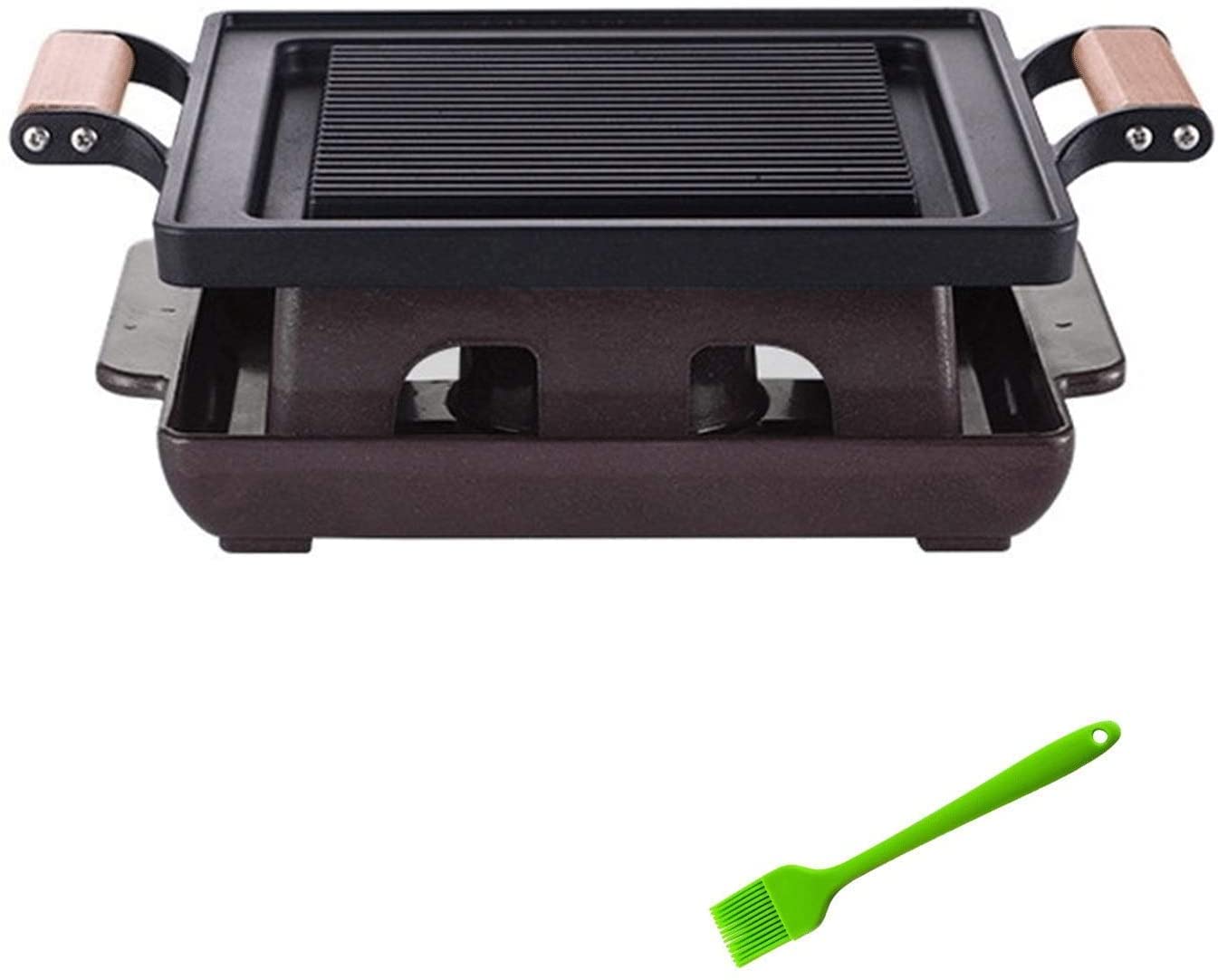 Mini grill Chal do wewnątrz i na zewnątrz koreański grill przenośne urządzenie do gotowania Teppanyaki idealne na imprezy i spotkania domowe grille