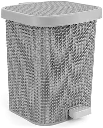 Trash Basket Palm Large Grey 20L