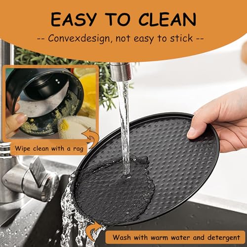 Lepat 6 Inch Spring Form Cake Tin, Non-Stick Round Cake Pan with Loose Base for Easy Release, Round Cake Tin for Baking Cheesecakes, PFOA Free, Grey Fridge and Freezer Safe - Image 5