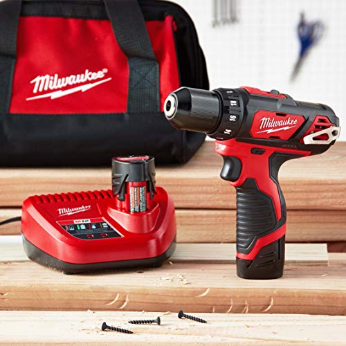 Milwaukee 2407-22 M12 3/8 Drill Driver Kit #TOP6