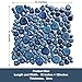 Elephantile Cobalt Blue Pebble Tiles for Shower Floor Bathroom Floor Wall Mosaic Tile [Set of 5 Sheets]