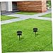 Happyyami 2sets Solar Ground Stake for Outdoor Lights Garden Decor Lights Stakes Easy Install No Tools Required Cemetery Tools Accessories