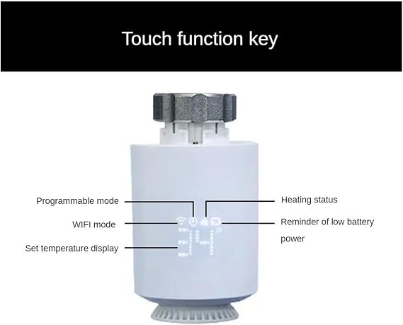 Programmable Thermostat, Smart Thermostat Radiator Valve Programmable Temperature Control Valve Remote Control Valve,Smart Thermostat