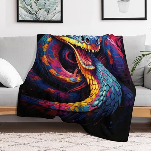 Couverture serpent douce et chaude facile d'entretien pour lit - 3