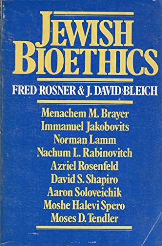 Jewish Bioethics 0884829359 Book Cover