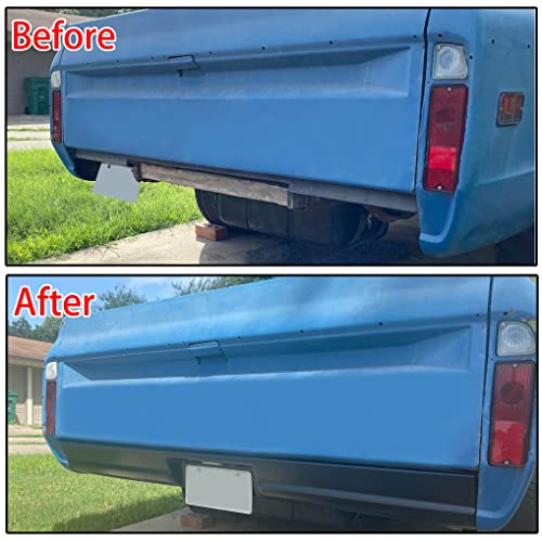 Steel Rear Roll Pan Bumper W/License Light Compatible With 1967-1972 Chevy C10 Pickup Fleetside #TOP2