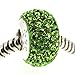 Queenberry Sterling Silver Simulated Birthstone August Round Green Crystal European Style Bead Charm
