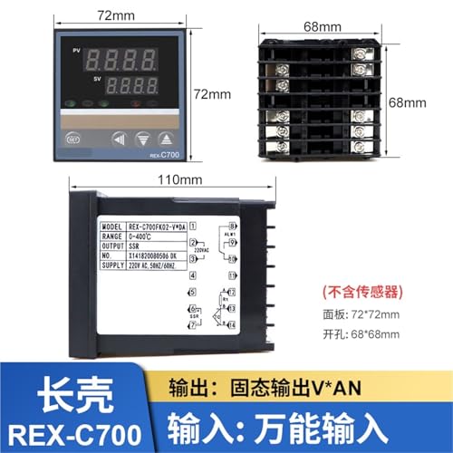 Régulateur de température REX-C100 universel industriel 1 pièce - 3