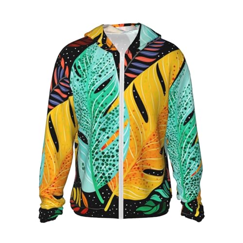 Veste à capuche UPF 50+ avec fermeture éclair intégrale et poches