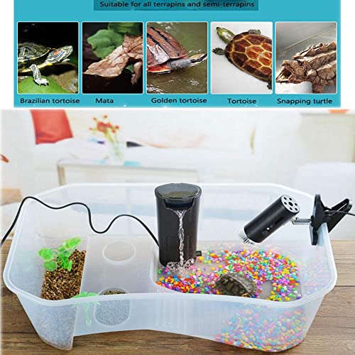 Image of Jainsons Pet Products Turtle Tank Aquarium 2 Feet (D-14) | Basking Platform, Swimming & Hibernation Area | Turtle Habitat Accessories Not Included (Assorted)