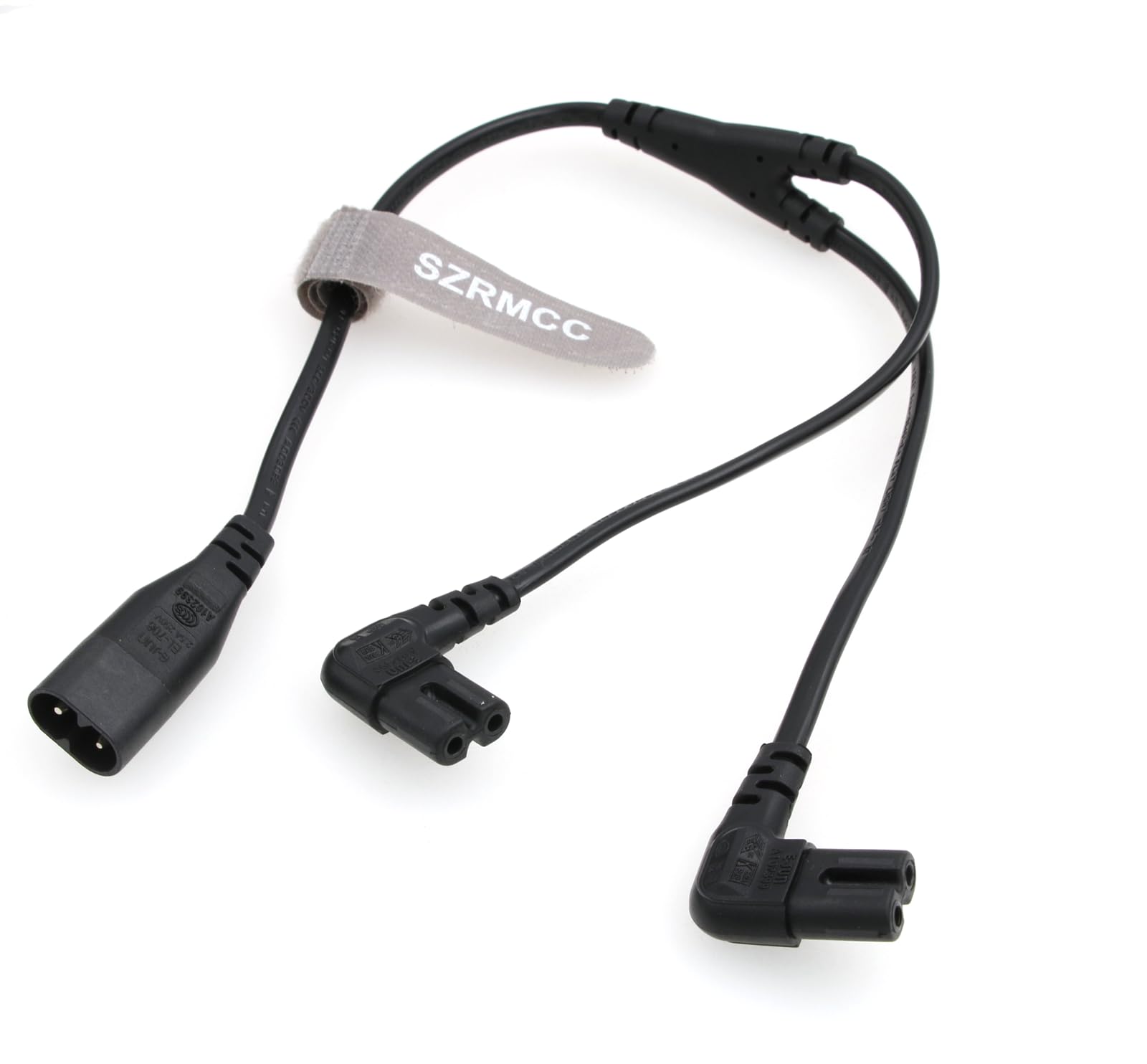SZRMCC IEC 320 C8 Naar Dual C7 Y Splitter Netsnoer - Figuur 8 Mannelijk Naar 2x C7 Vrouwelijke AC Voeding Converter Kabel Voor LCD-Monitor, HDTV, Sky Q Box, PS4, Xbox One (Wit SZRMCC IEC 320 C8 Naar Dual C7 Y Splitter Netsnoer - Figuur 8 Mannelijk Naar 2x C7 Vrouwelijke AC Voeding Converter Kabel Voor LCD-Monitor, HDTV, Sky Q Box, PS4, Xbox One (Wit