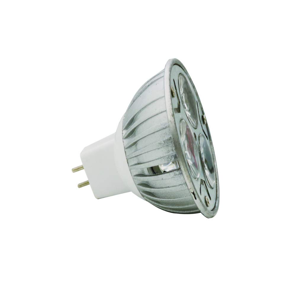 R16 AC/DC12V LED Bulb, 3W War White 3200K 240 Luen, DC 12V, CRI