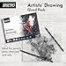 BRUSTRO Artist Drawing Glued Pad 200 Gsm, A3-24 Sheets