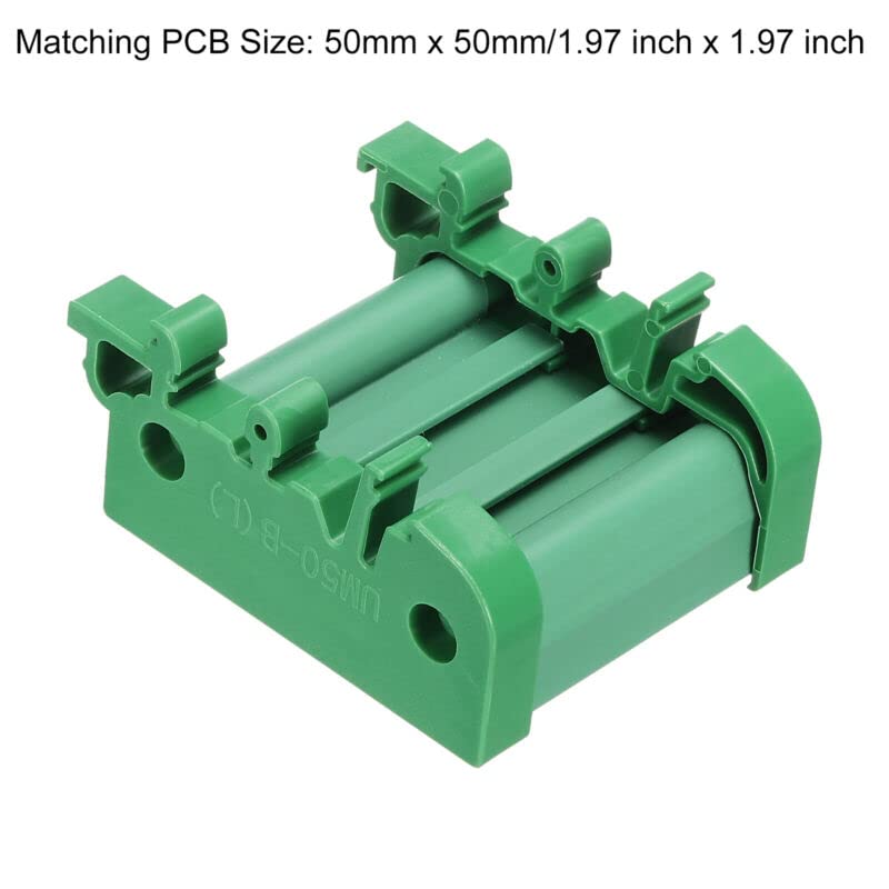 Tool parts DIN Rail Mount for Carrier for 50mm x 50mm PCB - Housing - Bracket - for Green