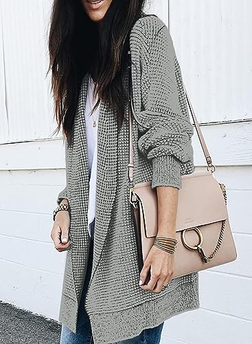 Image of Sidefeel Cardigan Sweaters for Women 2026 Fall Outfits | Soft Cozy Warm Cardigans, Checkered Long Sleeve Open Front, Chunky Knit Oversized Sweater Coats, Casual Office Wear