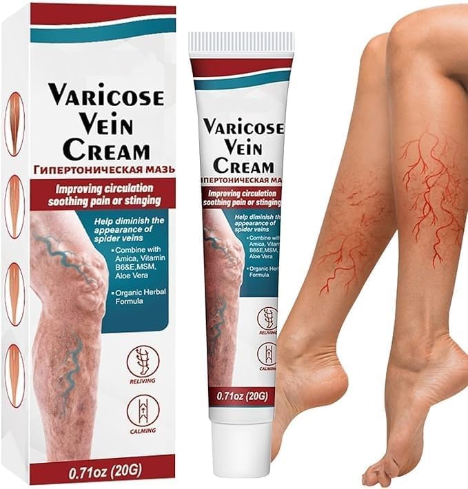 Varicose Veins Cream for Legs 20g | Moisturizing Spider Vein Leg Care Cream | Fast Absorbing Lightweight Formula for Daily Leg Massage, Skin Hydration & Smooth Comfort Support | Suitable for All Skin Types-image-19