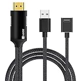 Cable de smartphone a HDMI 1080P, mirroring del teléfono en gran pantalla, compatible con teléfono/tipo C/USB C/Micro USB a Windows/TV/monitor/proyector, etc.