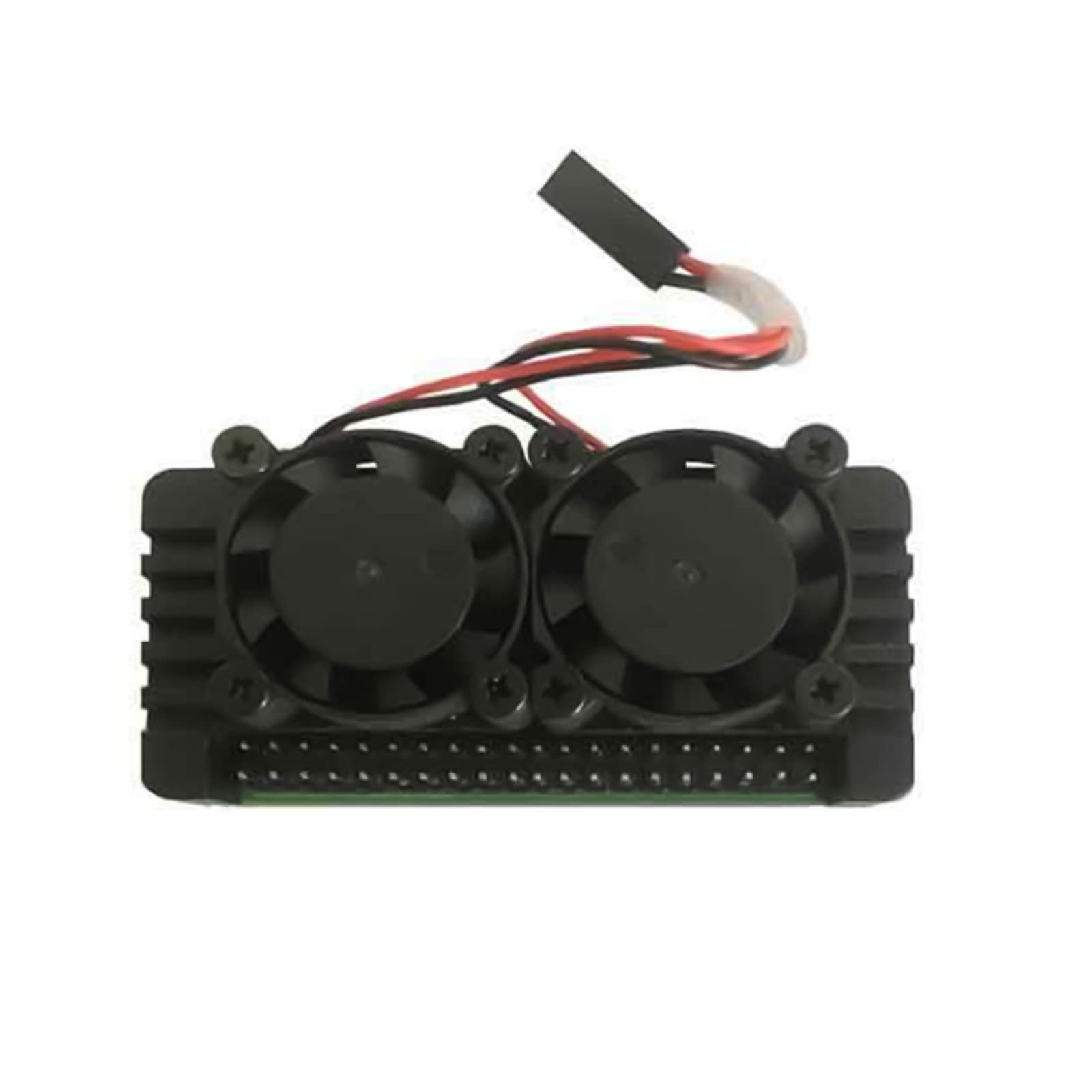 TECKEEN Aluminum Alloy Heatsink Case with Double Fans for Raspberry Pi Zero 2W