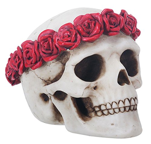 Ytc SS-Y-8607 4.5 Inch Day Of The Dead Flower Traditional Sugar Skull Display Statue cover