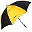 G4Free 62 Inch Automatic Open Golf Long Umbrella Extra Large Oversize Double Canopy Vented Windproof Waterproof Stick Umbrellas (Black/Yellow)