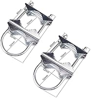 Vista 3 de Soporte de abrazadera de doble perno en U para antena Starlink, adaptador de poste para montaje en riel de escalera Rv, universal