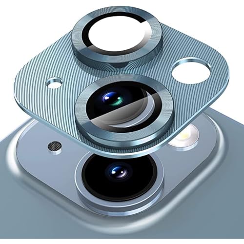 Image of Camera Lens Protector Compatible for Iphone 15 /15 Plus Blue Pack of 1