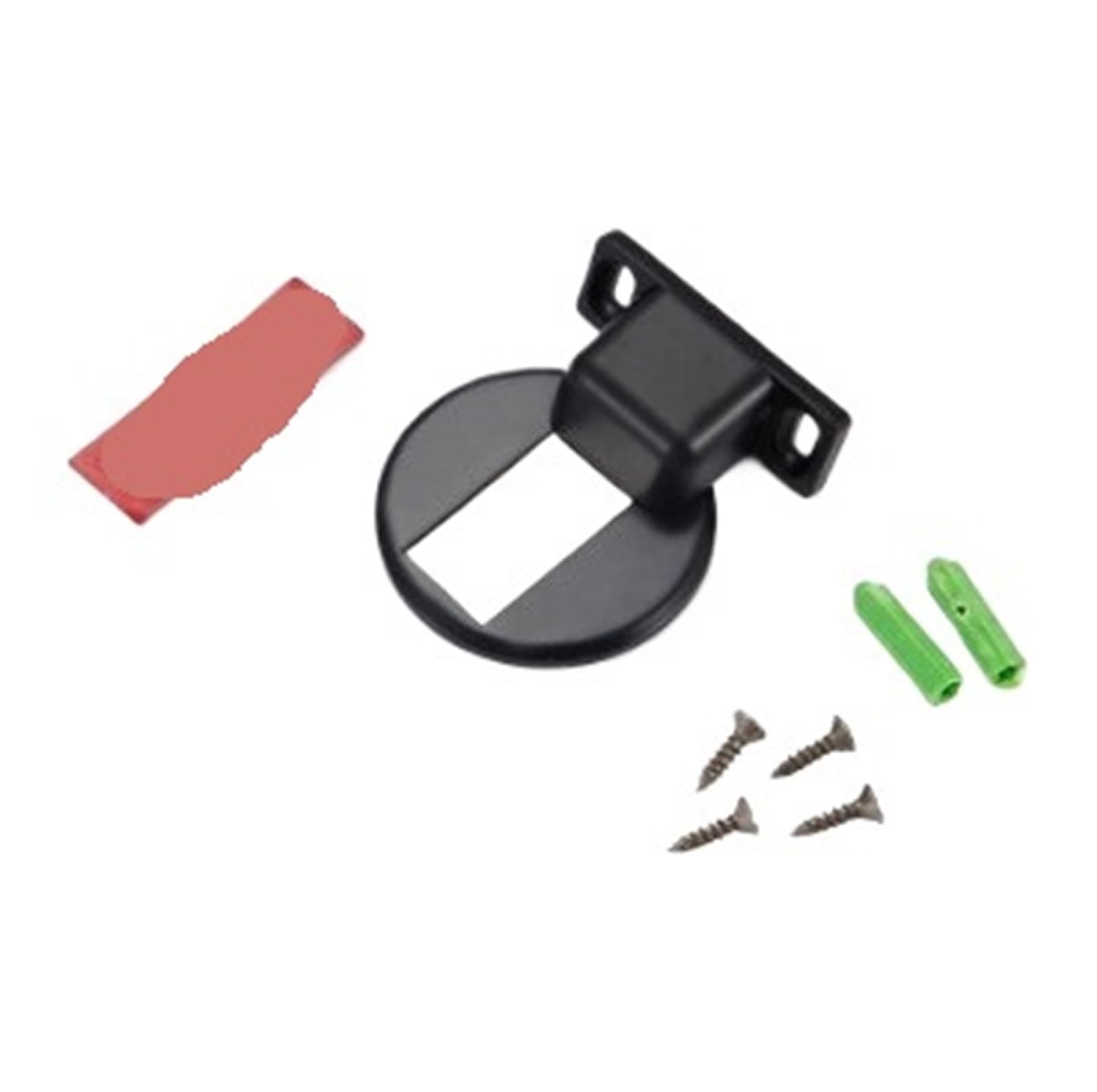 Dsfihjo Black Magnetic Door Holder Stopper Invisible Doorstop Wall Floor Mount Safety Catch Stainless Steel Door Suction Bedroom Supplies(Black)