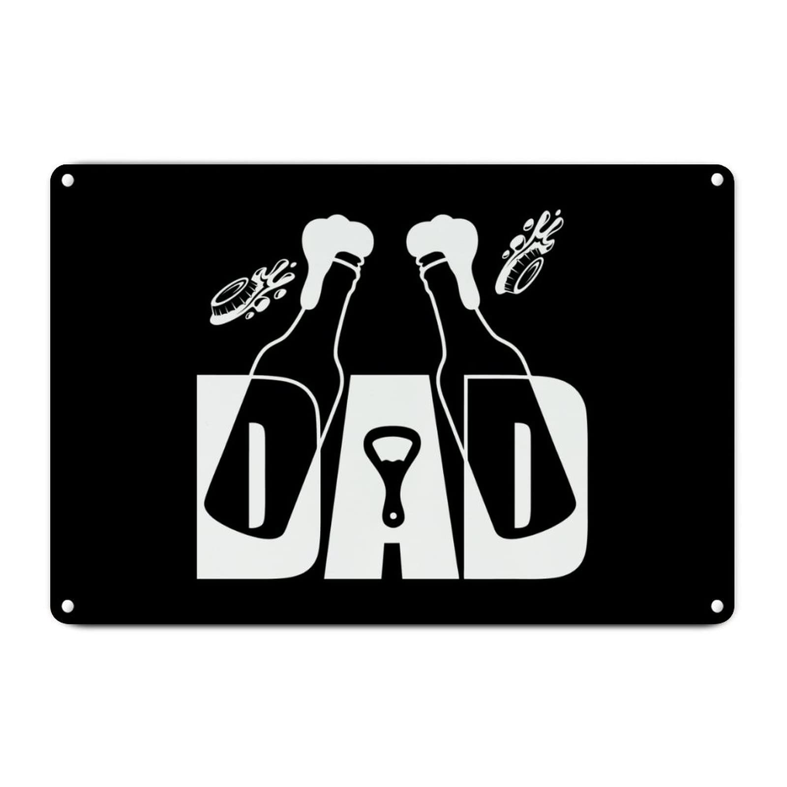 ENEDNATE Vintage Man Cave Aluminum Tin Metal Sign 8x12 Inch Dad Beer Retro Street Metal Signs for Indoor Outdoor Garden Patio Yard Cafe Pub Home Decor