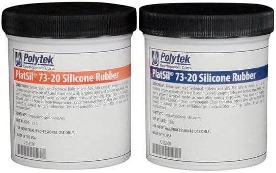 Polytek PlatSil 73-20 Platinum Silicone Rubber (2lb Kit)