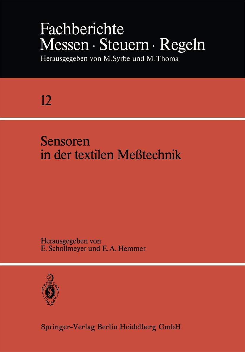 Sensoren in der Textilen Meßtechnik (Fachberichte Messen - Steuern - Regeln) (German Edition): 12