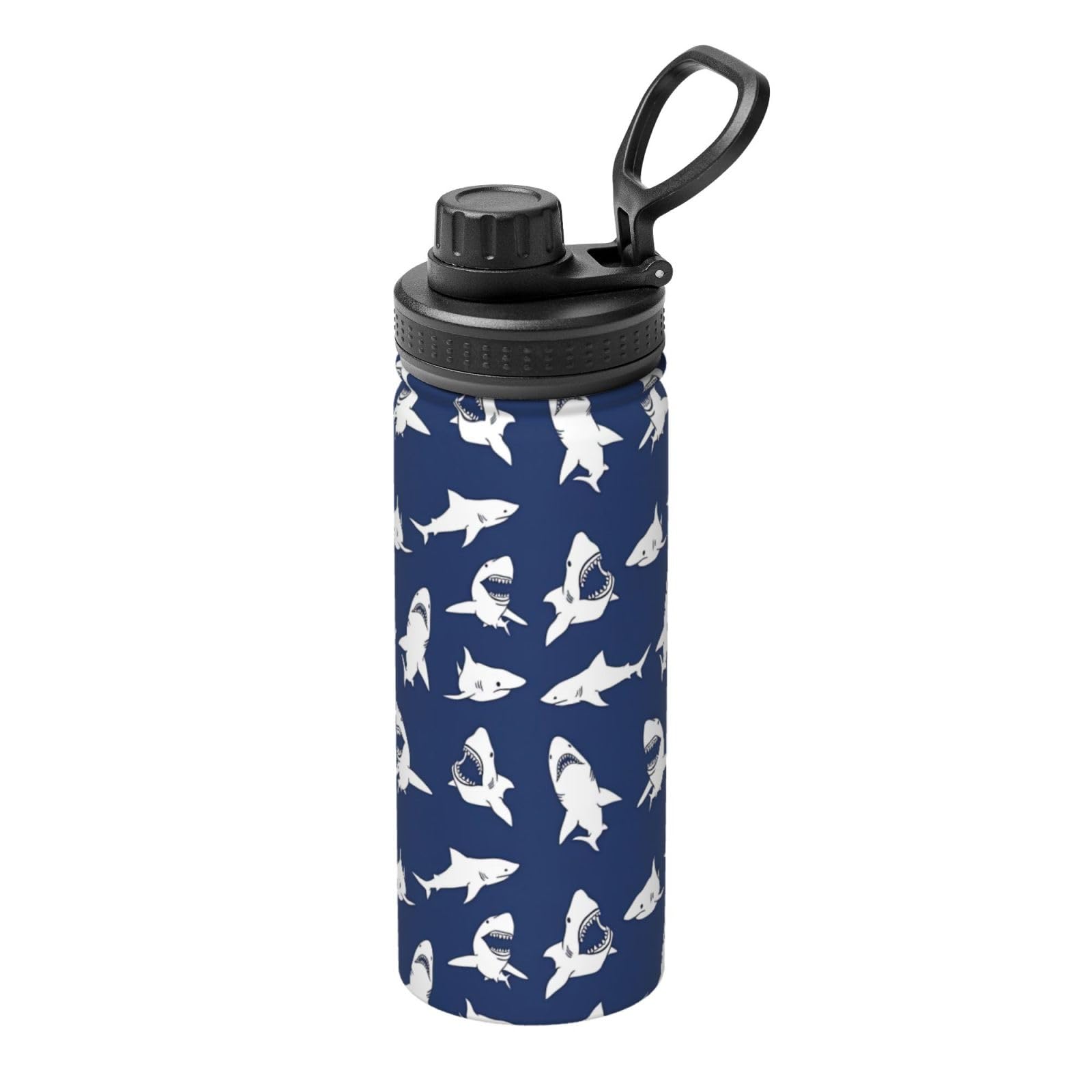 Kfjghhl Insulated Stainless Various Sea Fish Pattern Steel Water Bottle For Sport Gym Travel Leak Camping Hiking Hydration