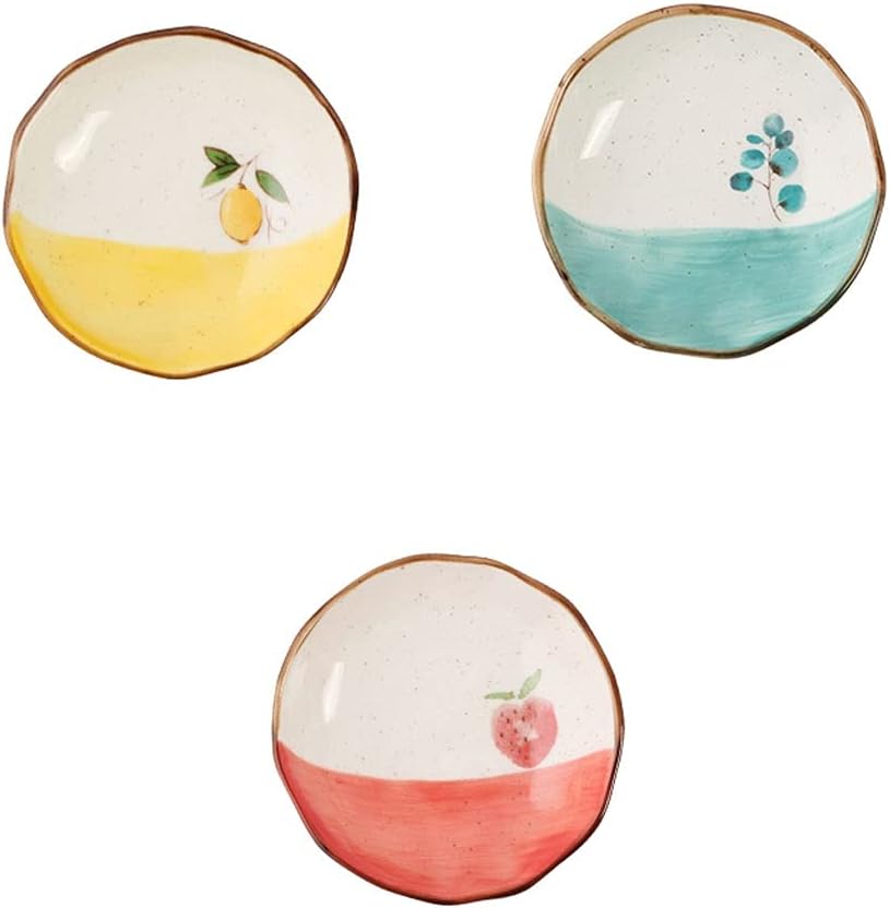 Sauce Dipping Bowls 3 Pack Dipping Sauce Bowls Ceramic Soy Sauce Dish Condiment Sauce Dish for Soy Sauce Vinegar Sushi Appetizer Plates or Seasoning Dishes Small Pinch Bowls for Kitchen Prep