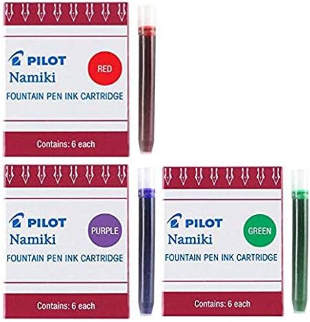 Namiki IC50 Fountain Pen Ink Cartridge Purple Green Red(69002-69003-69004)