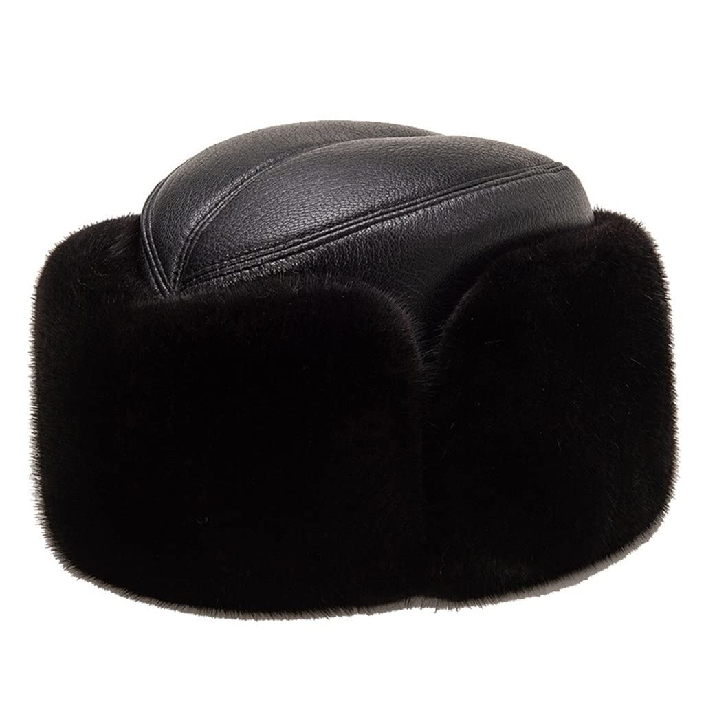 Chapeau bomber homme coupe-vent et chaud avec cache-oreilles intégrés