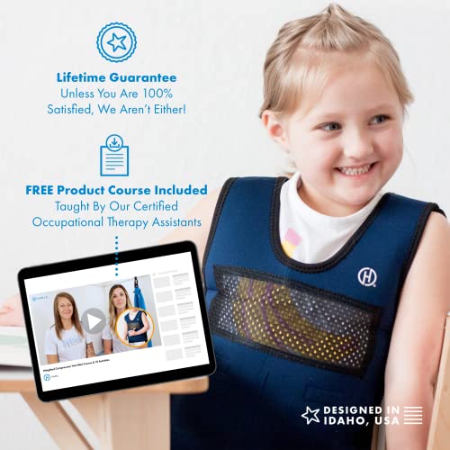Harkla Weighted Vest for Kids - Neoprene Compression Vest - Ages 2 to 4 - Adjustable Kids Weighted Vest with 2lb Weight - Breathable and Washable Compression Vest - Small - Image 6
