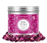 Sweet Spell Dried Rose Petals – Edible Flowers for Drinks, Cocktails, and Cake Decorations – Perfect for Tea, Soap, and Candle Making – 14g (0.5oz)