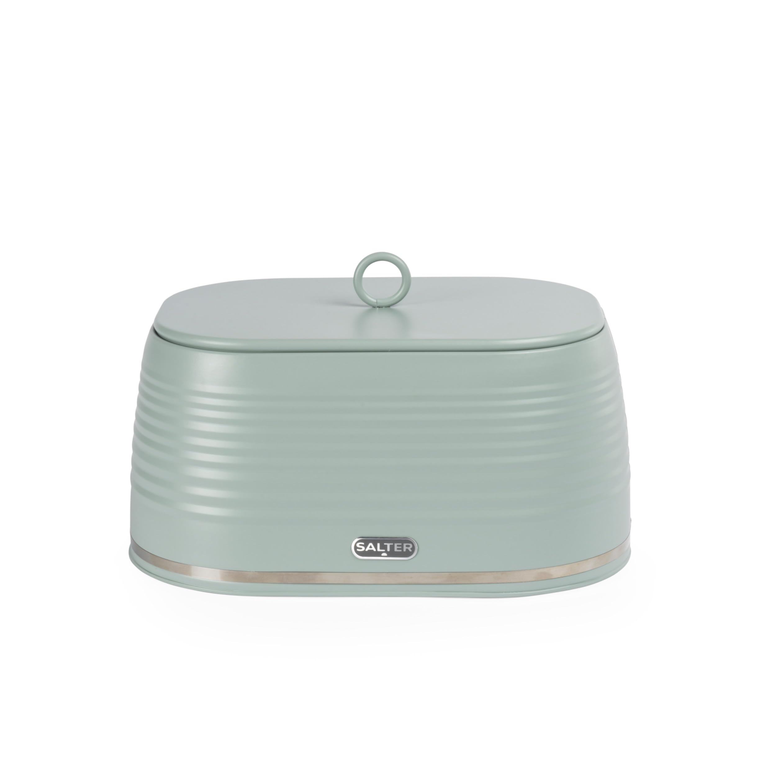 Salter Ripple Bread Bin Sage Green 9 L