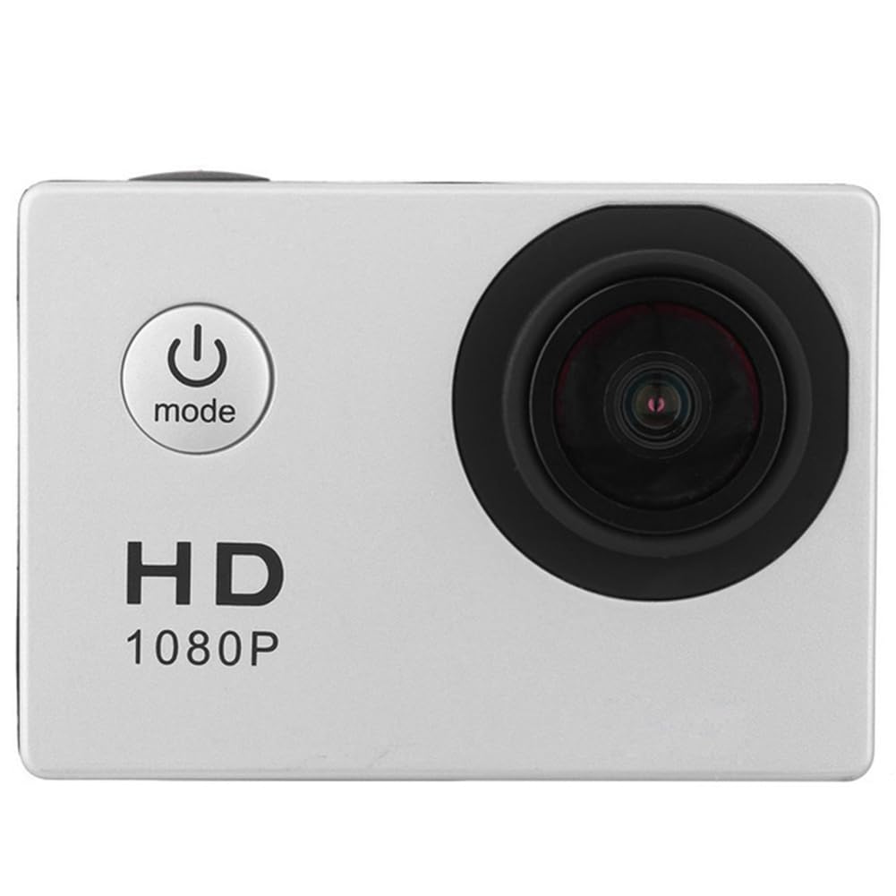 Câmera de ação HD 1080p, tela LCD, impermeável, 30 m, câmera de ação esportiva para