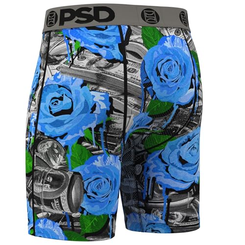 PSD Men's Boxer Briefs - Rose Drippin, 7 Inch Inseam, Moisture-Wicking, 4-Way Stretch, Boxer Briefs for Men, Medium3